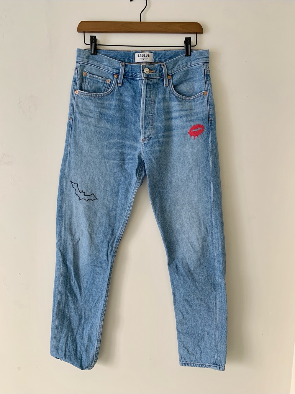 AGOLDE Jamie High Rise Classic Feel Good Graphic Jeans Women’s Size 27